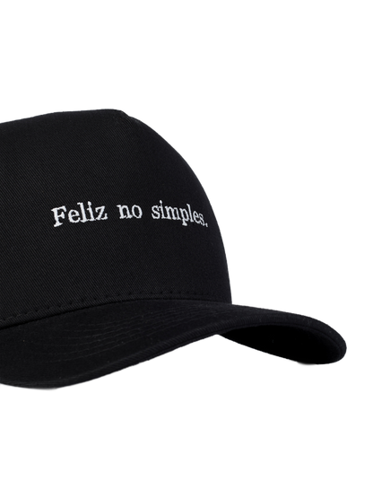 Boné Feliz no Simples Preto