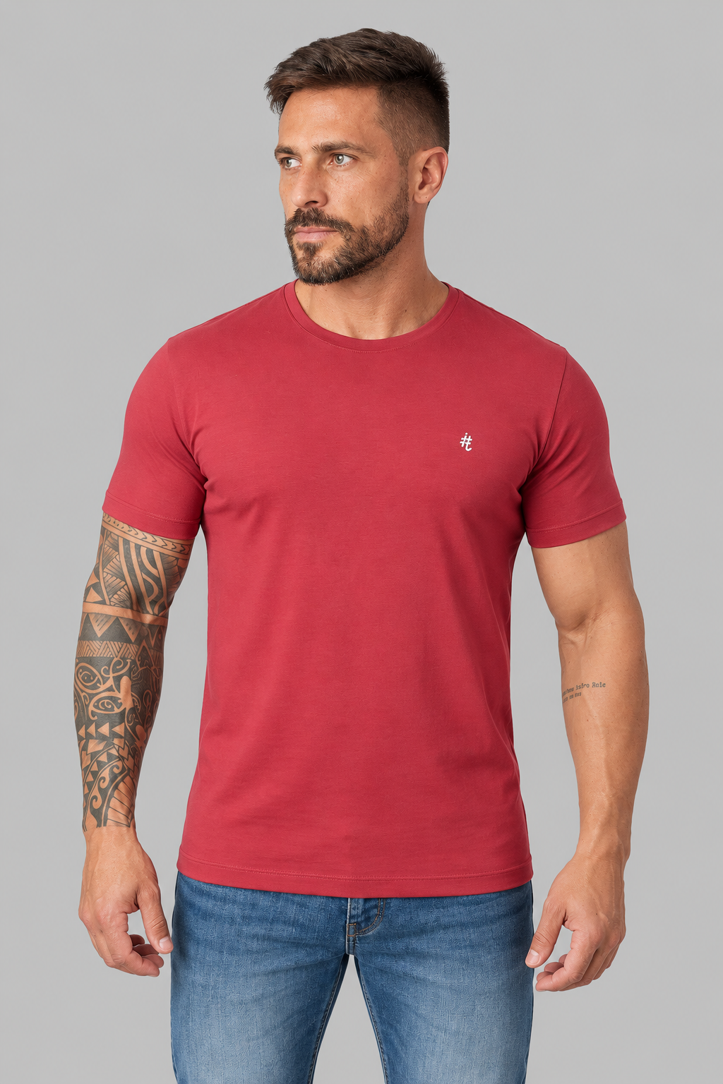 Camiseta Algodão Egípcio #itals Haters Vermelha