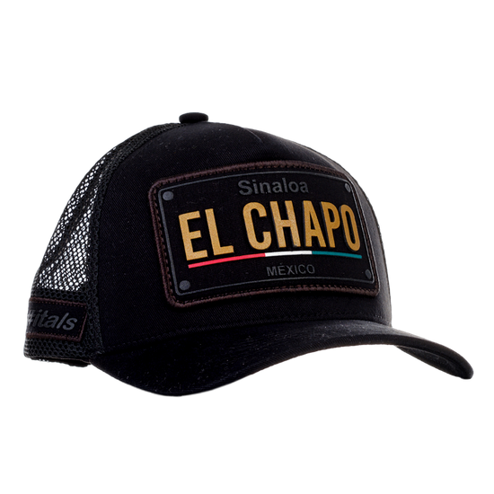 Boné itals El Chapo Preto e Gold