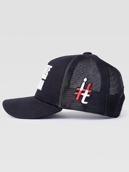 Boné Trucker #itals Respeite a Minha História Preto