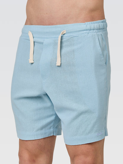Short Linho Europeu Azul