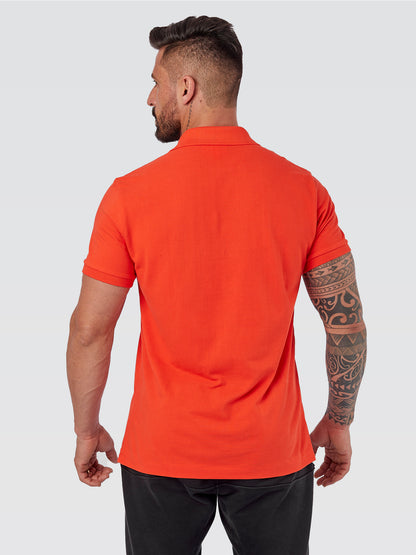 Camisa Polo Peruana Laranja