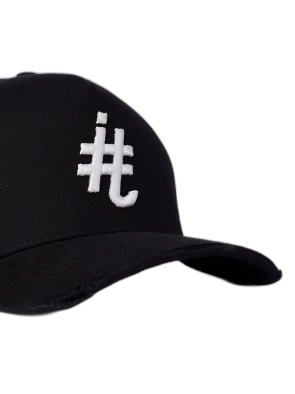 Boné itals Preto Brasão Destroyed