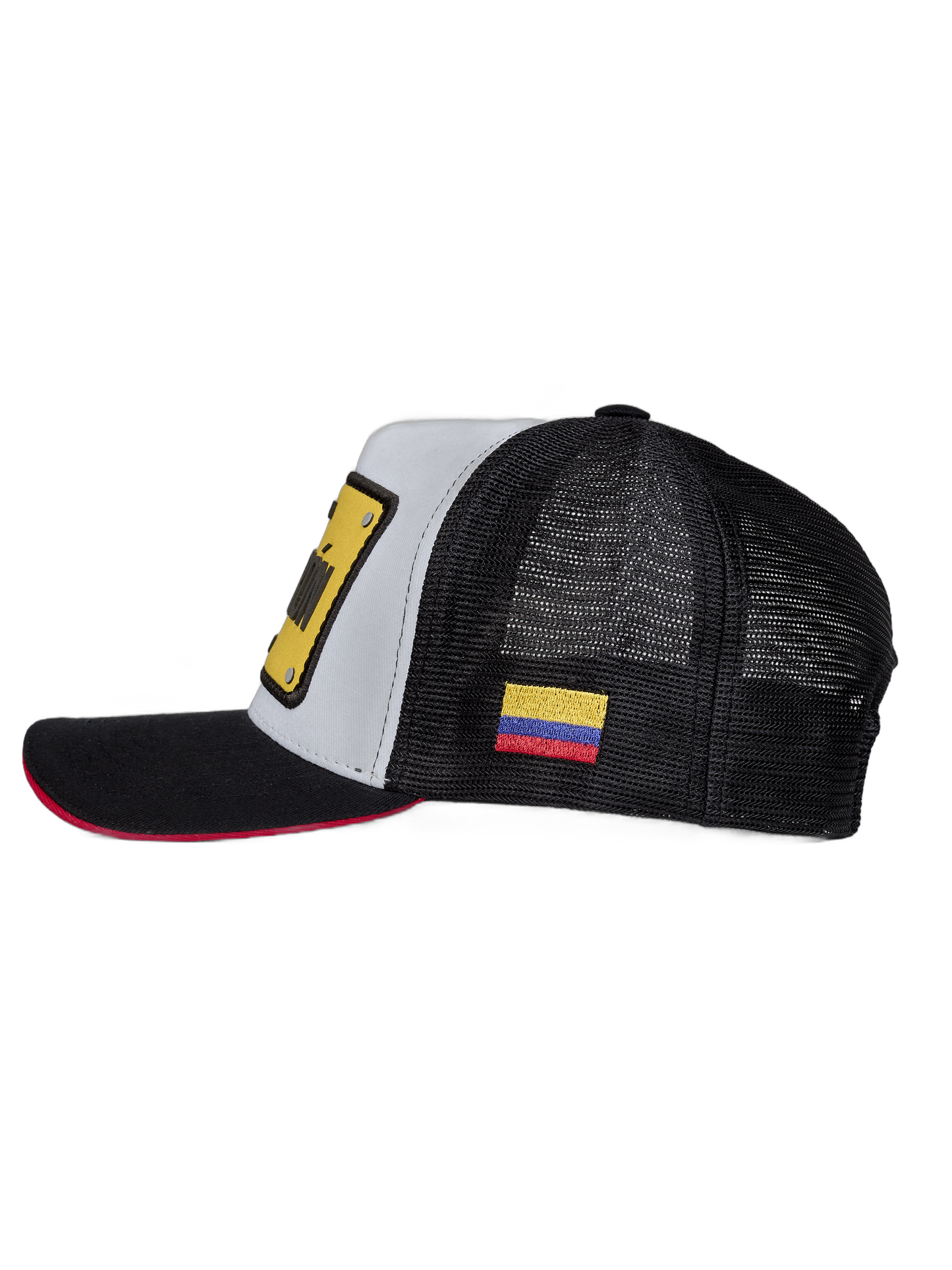 Boné itals El Patrón Branco Patch Amarelo