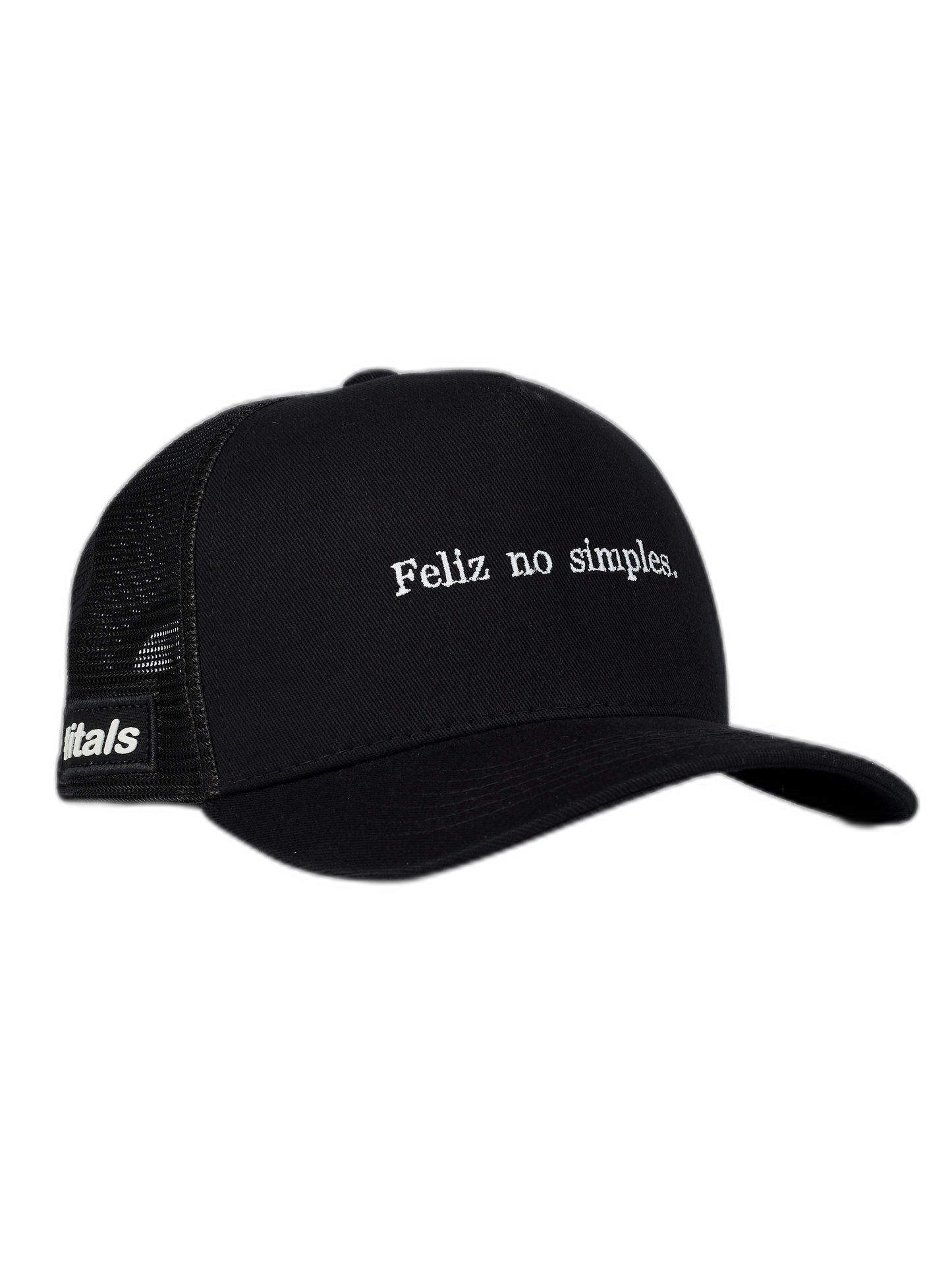 Boné Feliz no Simples Preto