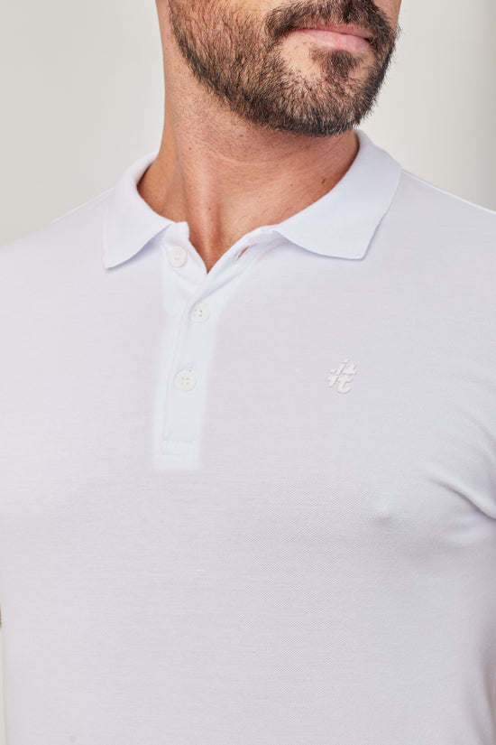 Camisa Polo itals White