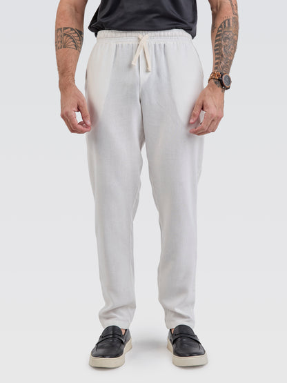 Calça Linho Off-White