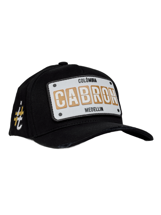 Boné itals Cabron Preto Gold