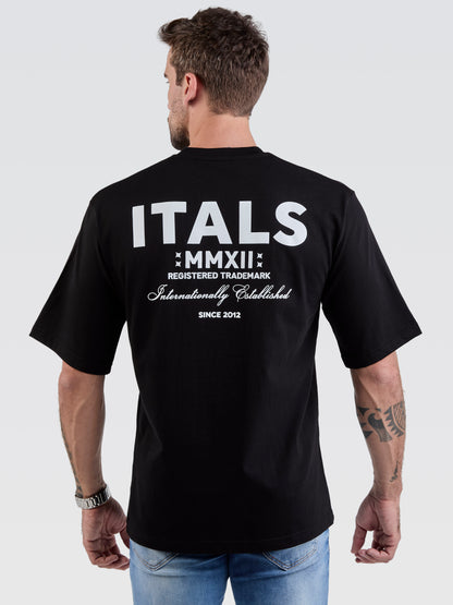 Camiseta Pima Oversized Since 2012 Black