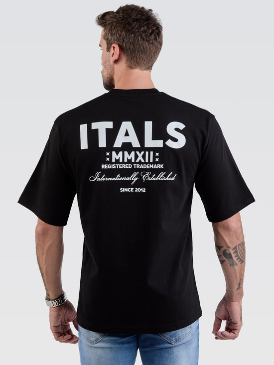 Camiseta Pima Oversized Since 2012 Black