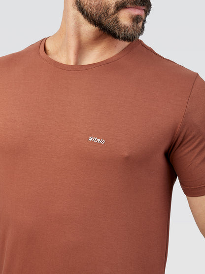 Camiseta Básica Cyber Marrom