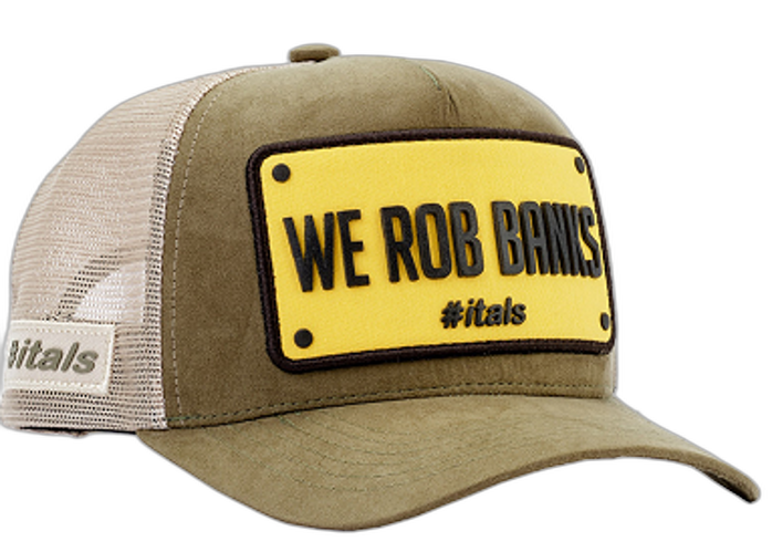 Boné itals We Rob Banks Musgo