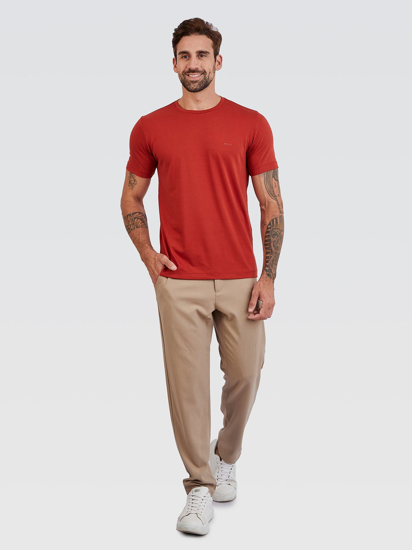 Camiseta Básica Pima Terracota