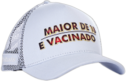 Boné itals Vacinado Branco – Tinta Mágica