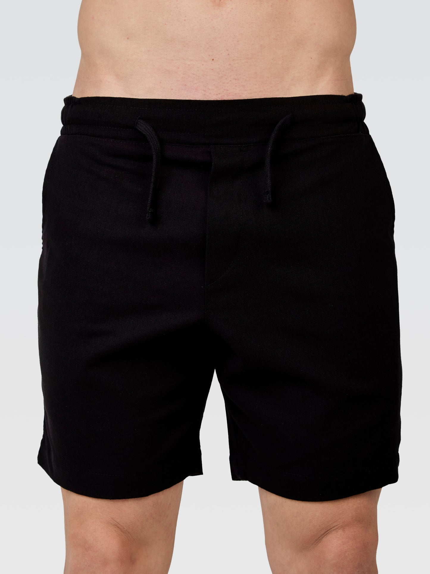 Short Linho Europeu Preto