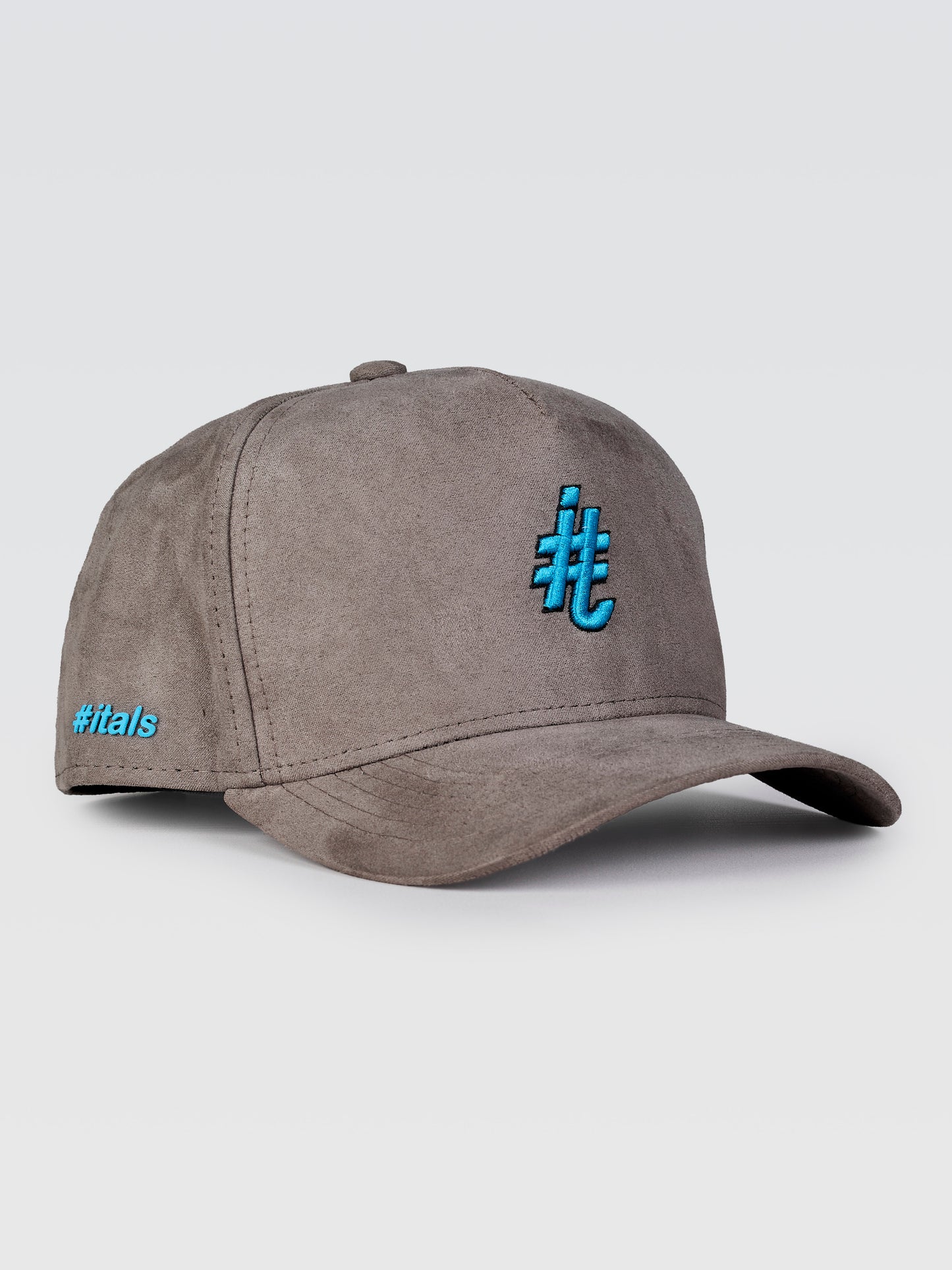 Boné Snapback #itals Chumbo — Brasão Turquesa