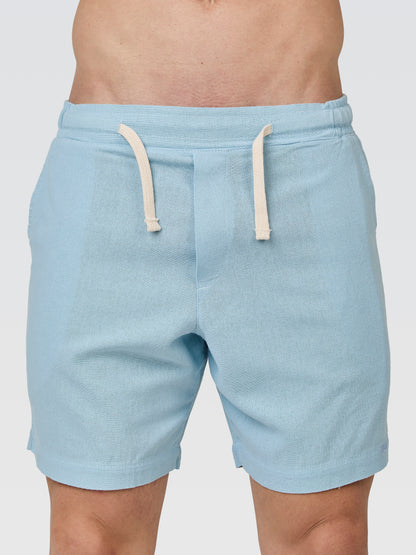 Short Linho Europeu Azul