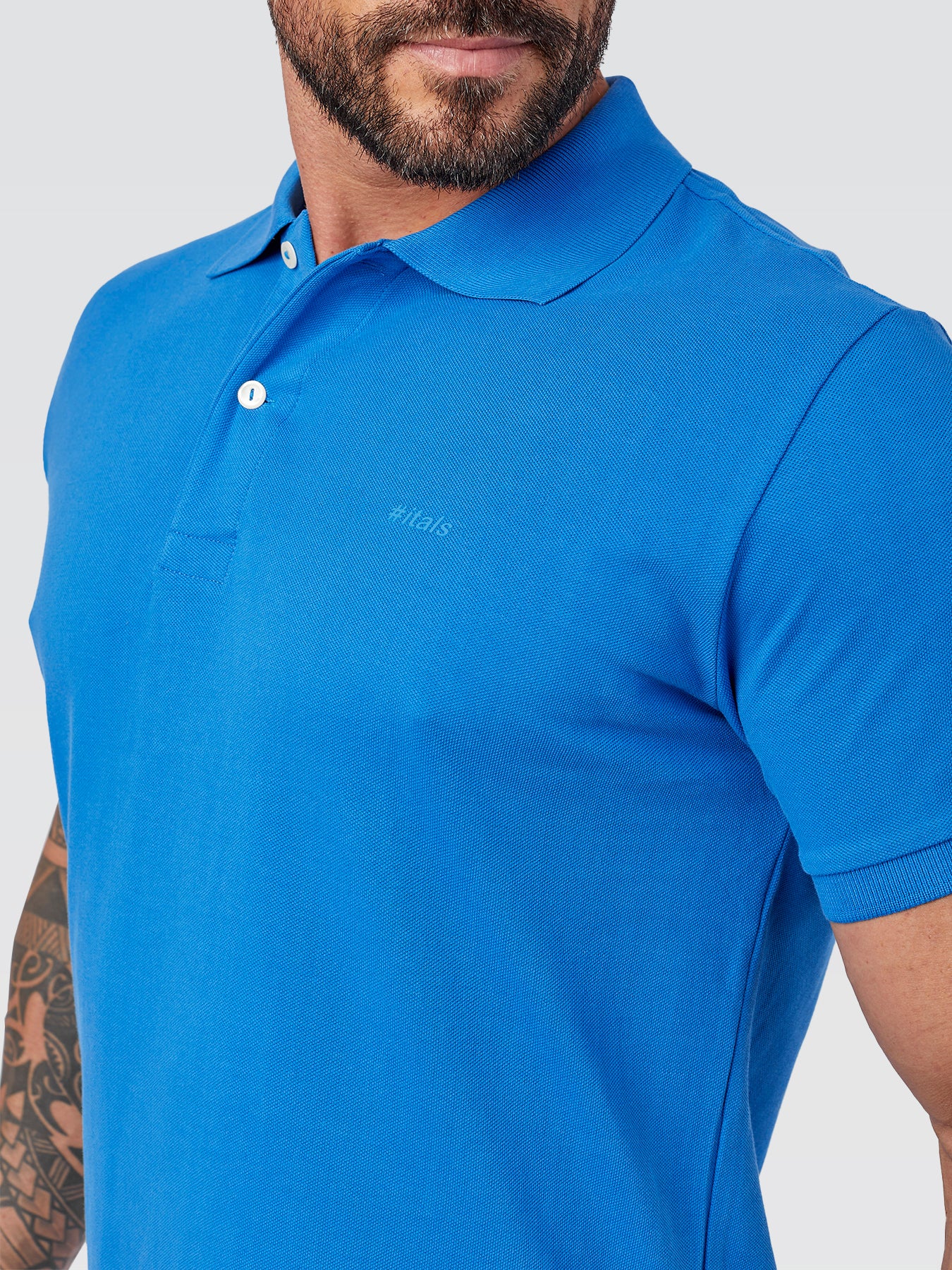 Camisa Polo Peruana Azul