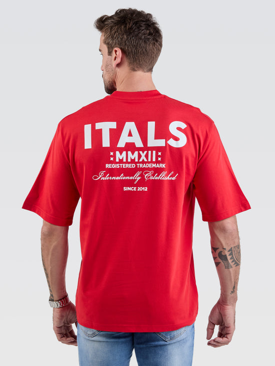 Camiseta Pima Oversized Since 2012 Red