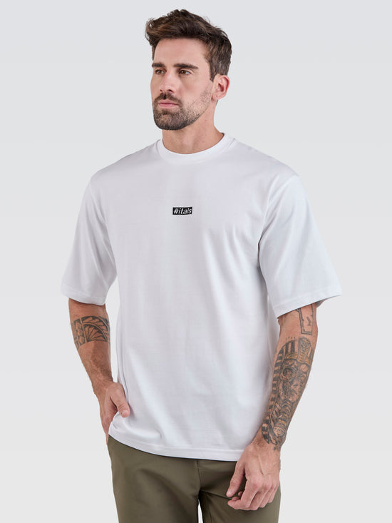 Camiseta Pima Oversized Since 2012 White