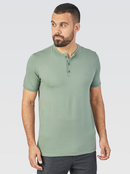 Camiseta Henley Verde