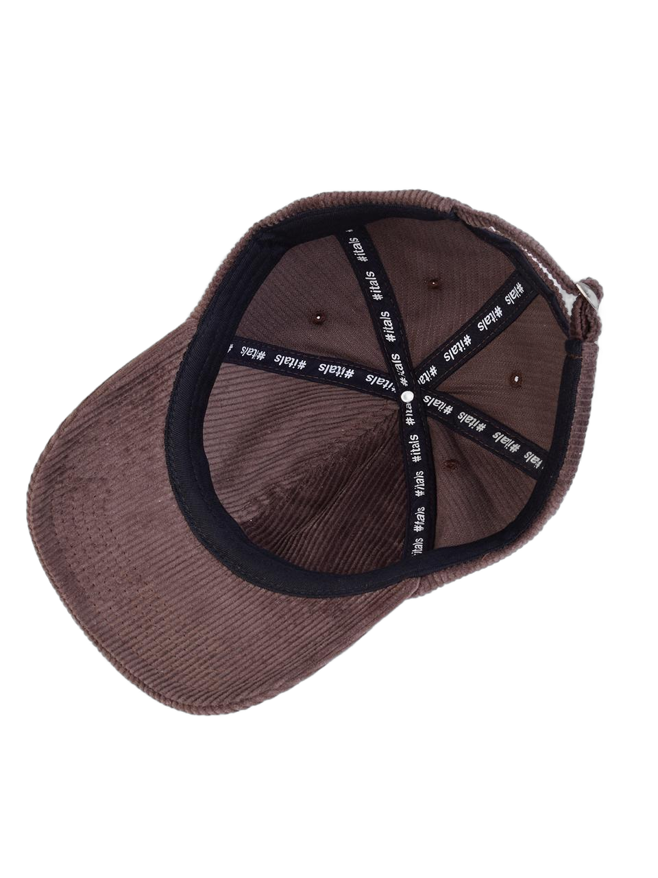 Boné Itals Dad Hat Veludo Brasão Marrom