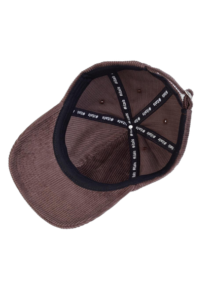 Boné Itals Dad Hat Veludo Brasão Marrom