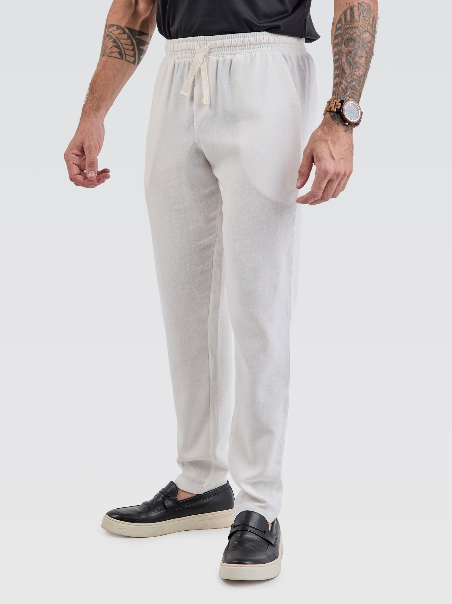 Calça Linho Off-White