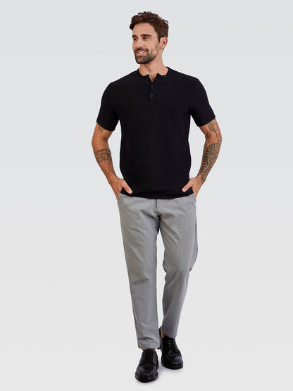 Camiseta Henley Horizonte Preto