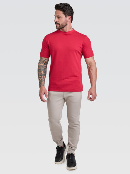 Camiseta Lino Vicenza Vermelho