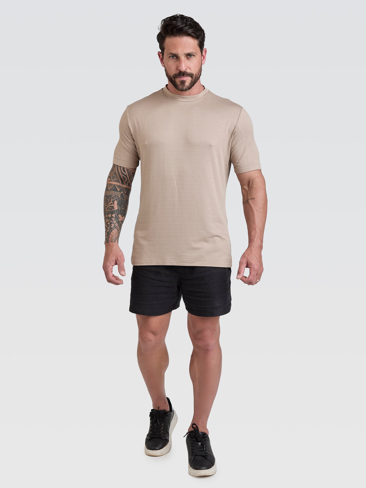 Camiseta Lino Vicenza Capuccino