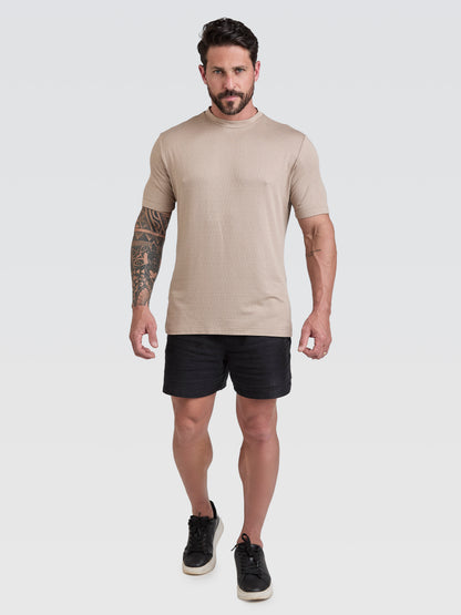 Camiseta Lino Vicenza Capuccino