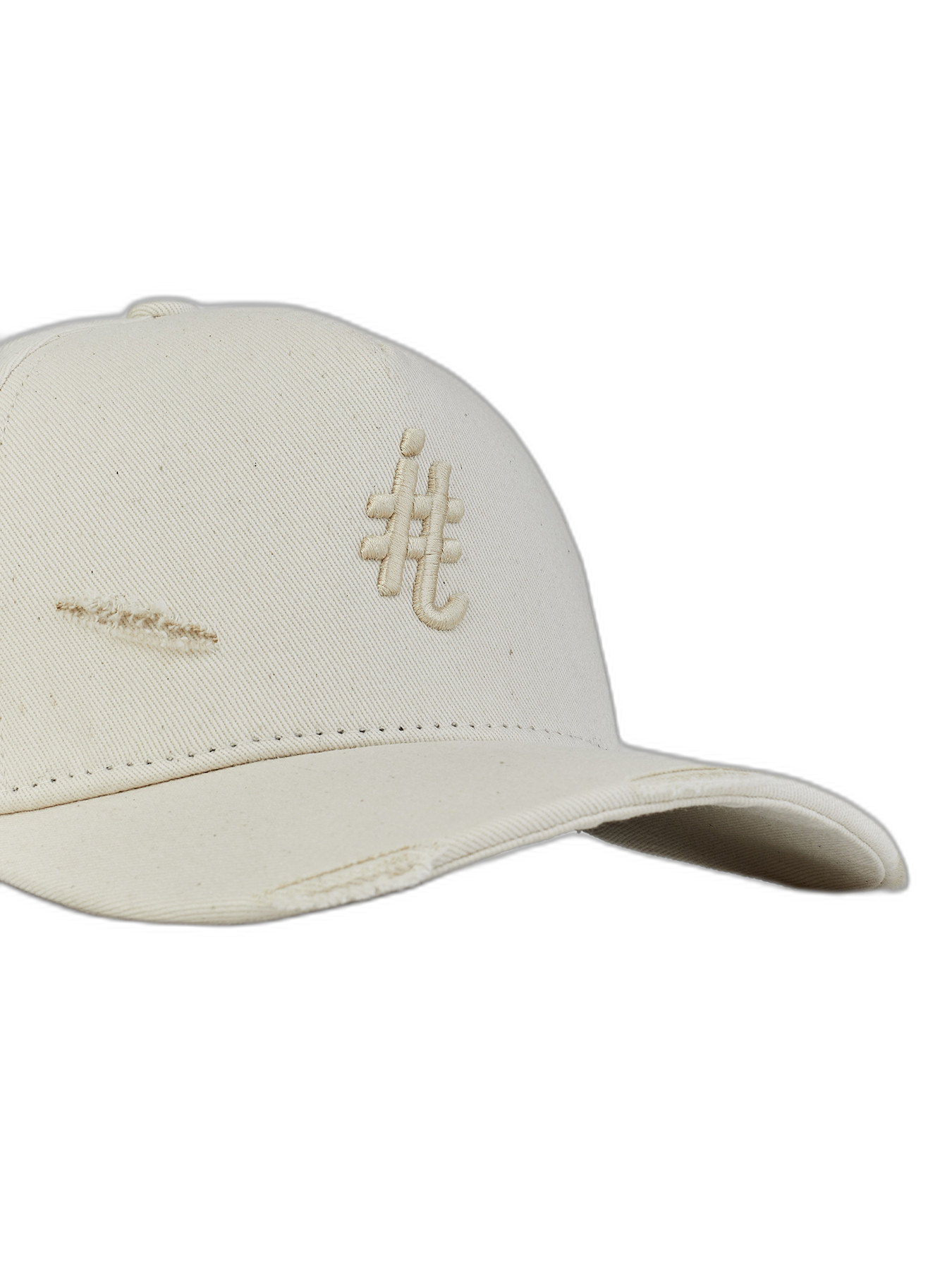 Boné Itals Destroyed Brasão Off-White