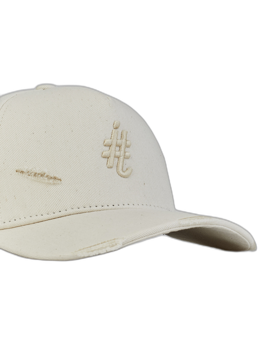 Boné Itals Destroyed Brasão Off-White