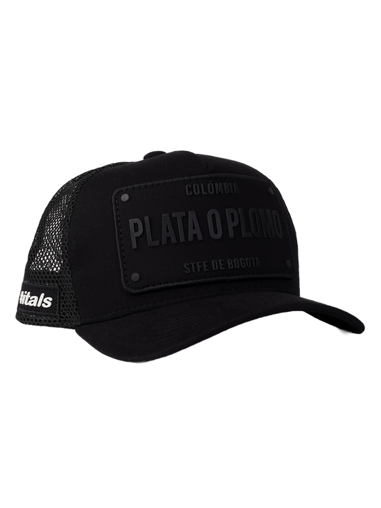 Boné Plata o Plomo Preto
