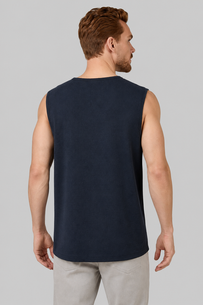 Regata Machão #itals Textura Preto — Brasão