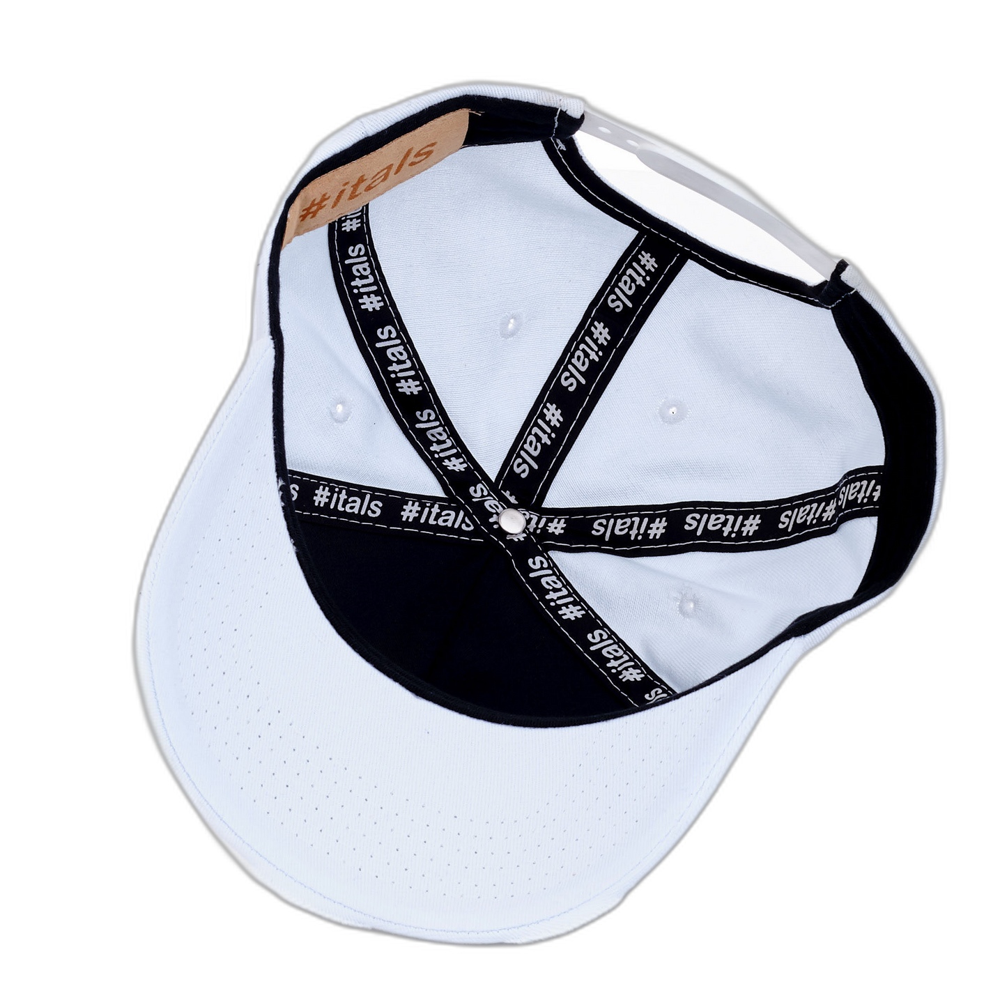 Boné itals Branco Brasão Golden Destroyed