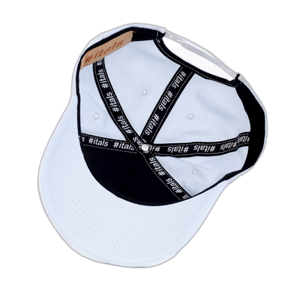 Boné itals Branco Brasão Golden Destroyed