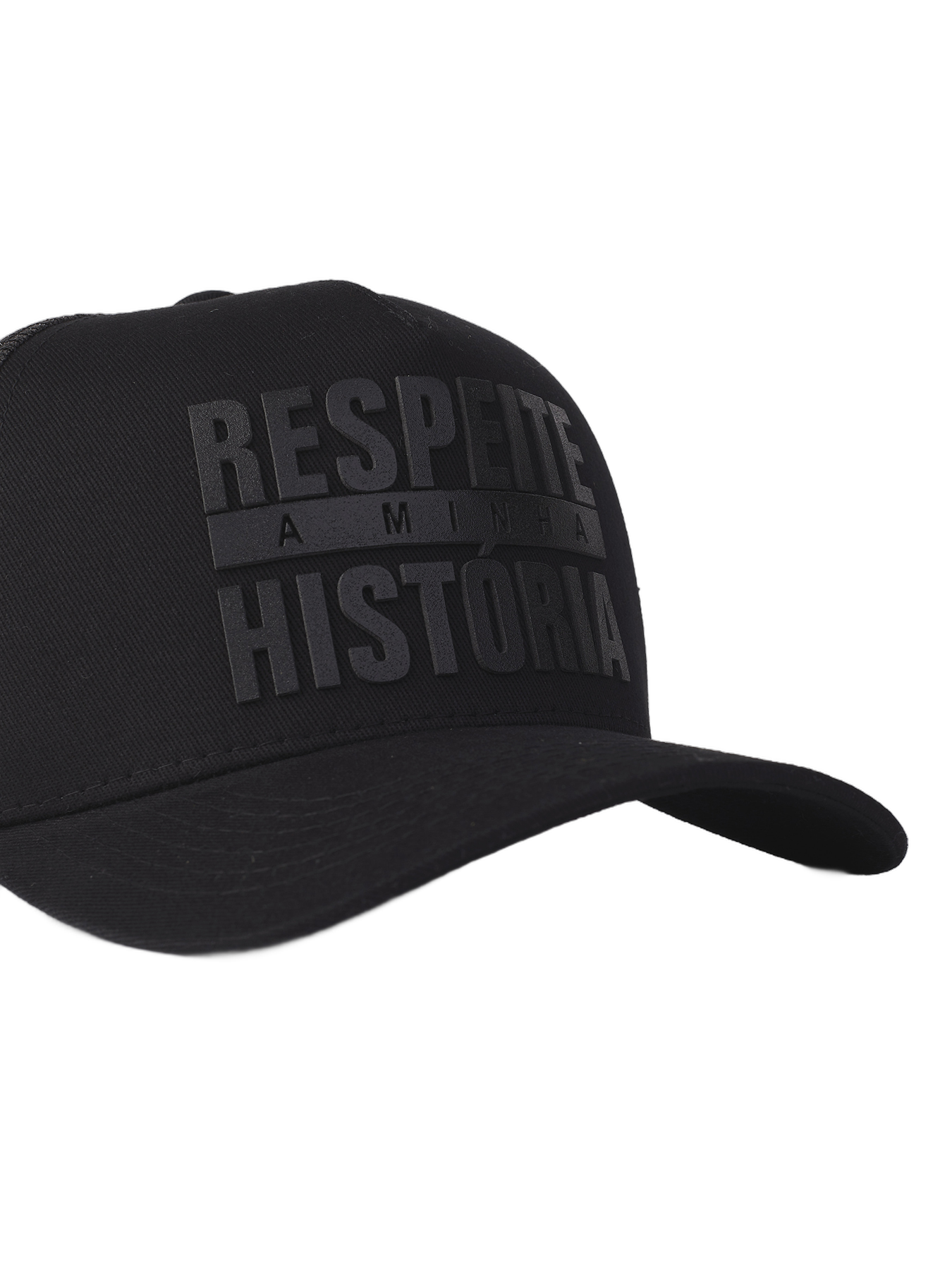 Boné itals Respeite Minha História Black