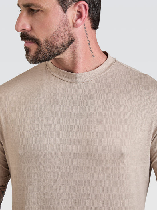 Camiseta Lino Vicenza Capuccino