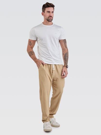 Calça Linho Mostarda