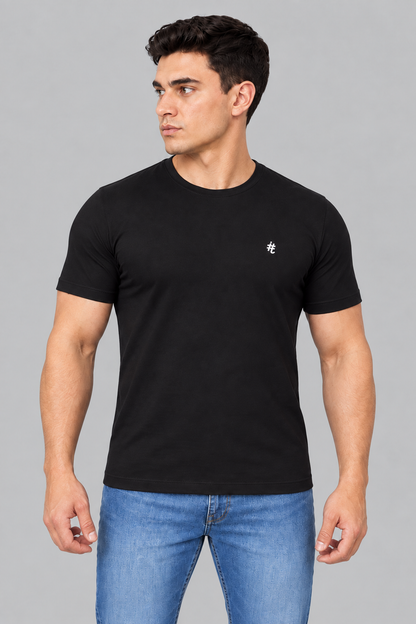 Camiseta Algodão Egípcio #itals Nunca Confie Preta