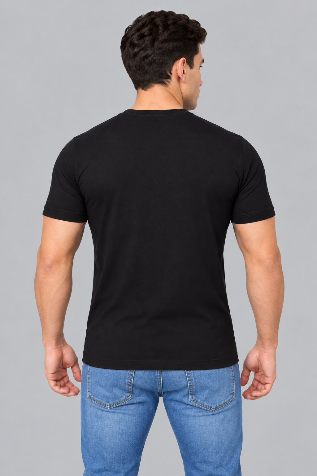 Camiseta Algodão Egípcio #itals Preta — Logo Verde