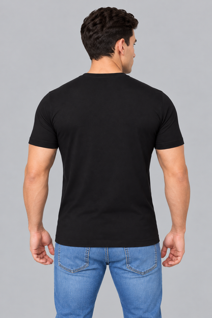 Camiseta Algodão Egípcio #itals Preta — Logo Verde