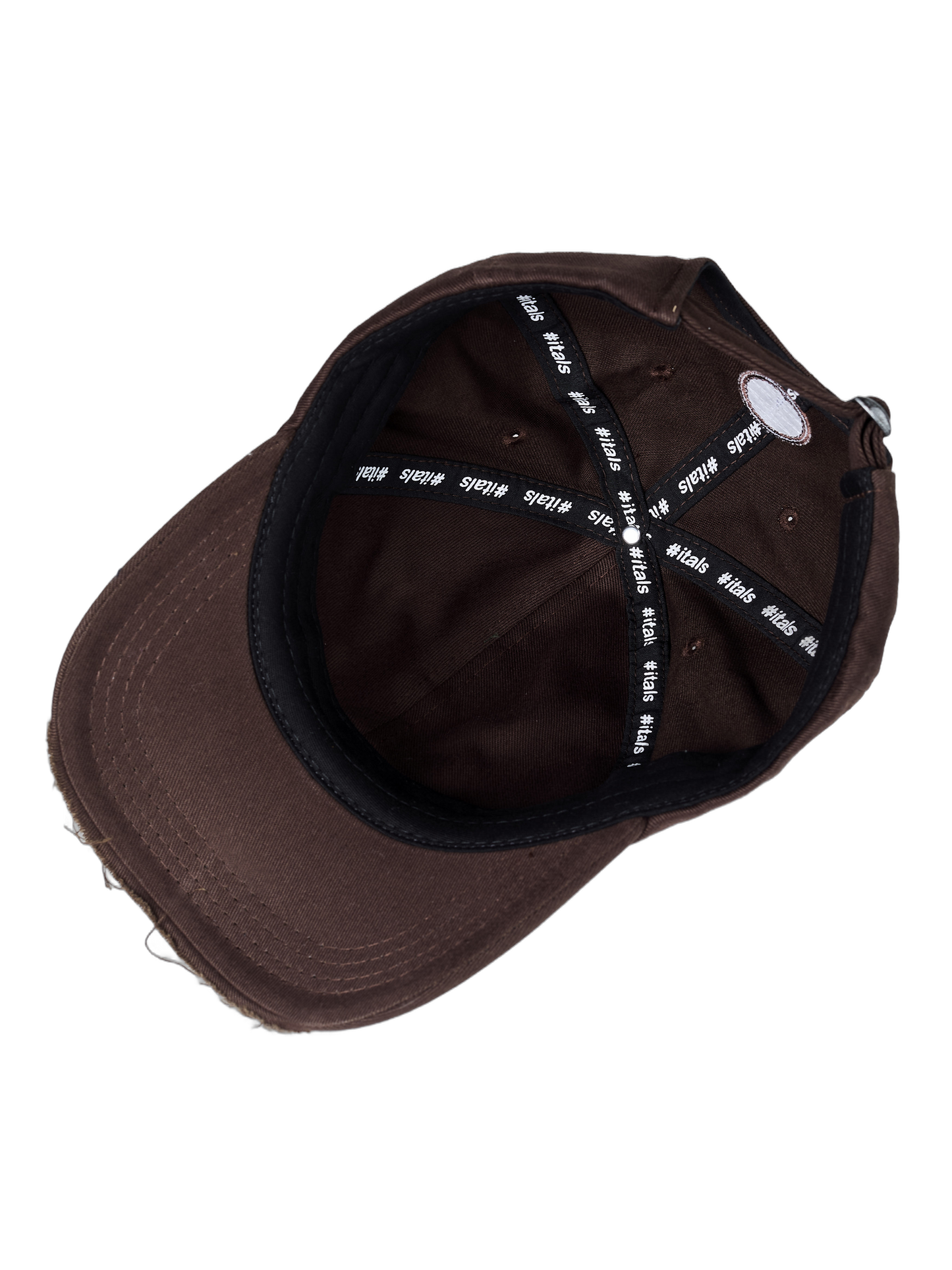 Boné Dad Hat Marrom Destroyed