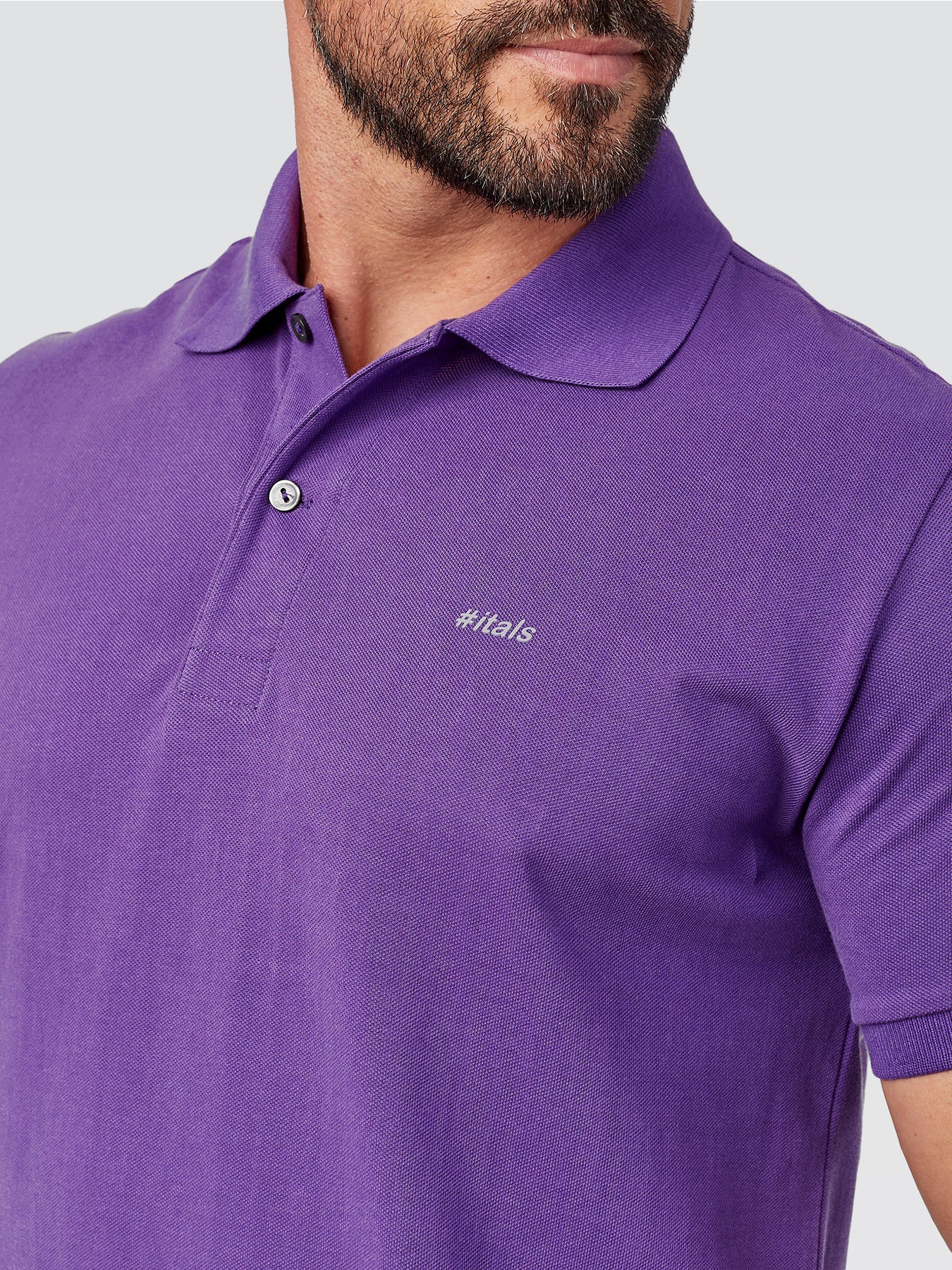 Camisa Polo Peruana Roxa