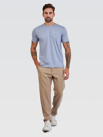 Camiseta Básica Pima Azul Céu