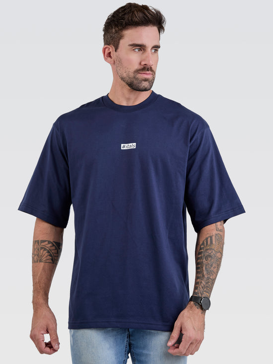 Camiseta Pima Oversized Since 2012 Marinho