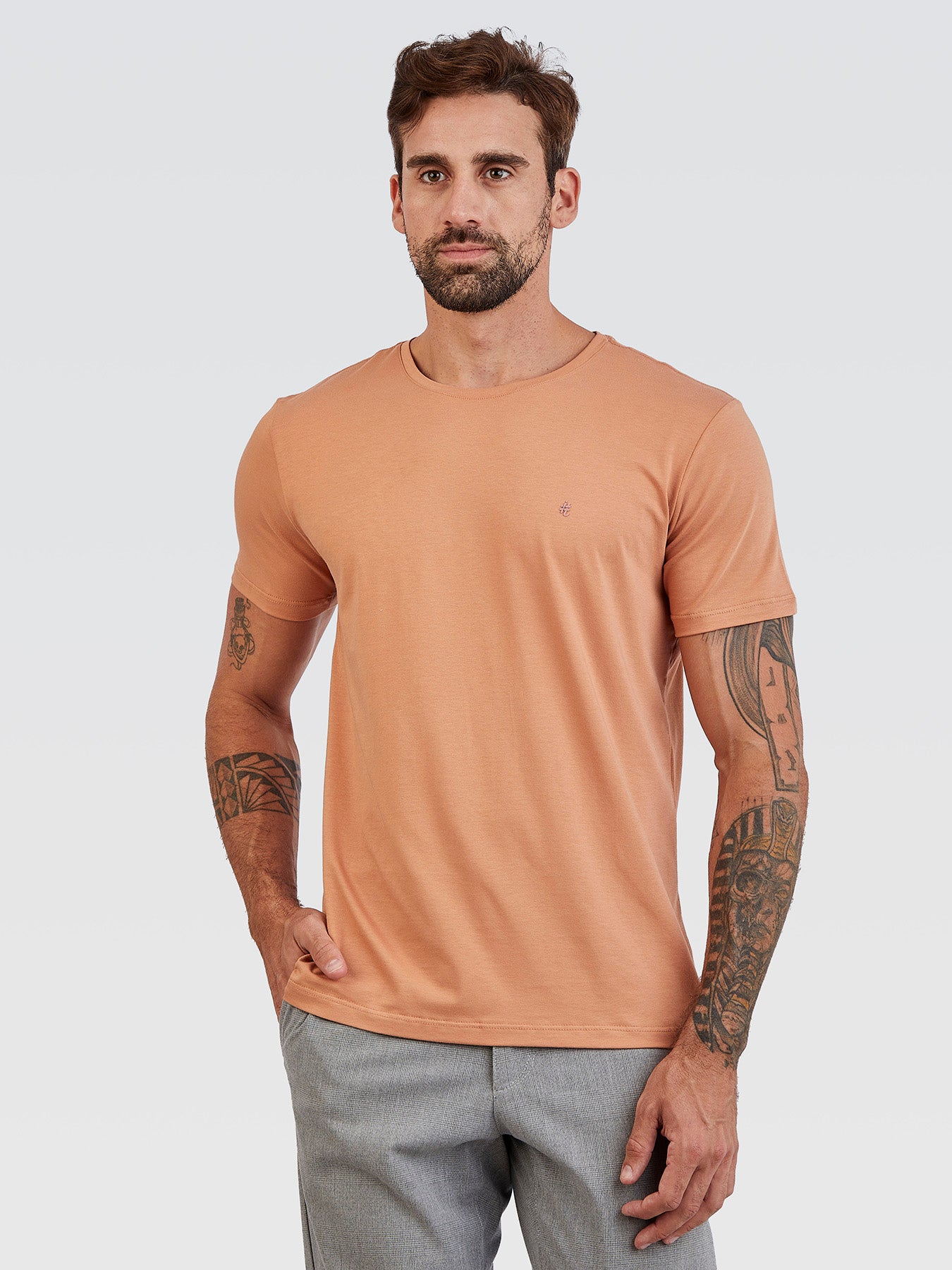 Camiseta Básica Ferrugem Brasão Ferrugem