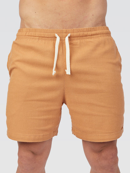 Short Linho Caramelo